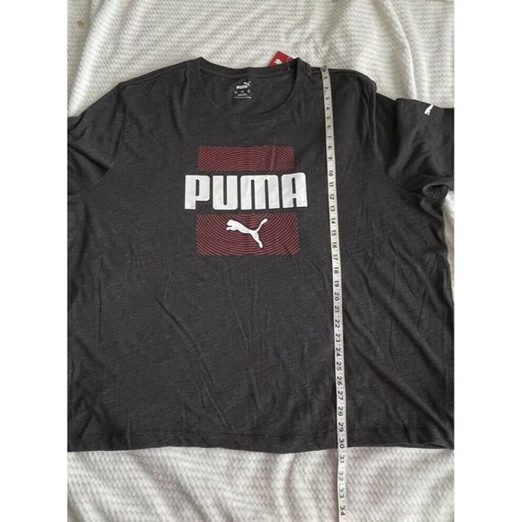 COPY - T Shirt Size 4XL Puma Essential Logo Mens Crew Neck Short Sleeve Dark Gr… - Picture 6 of 10